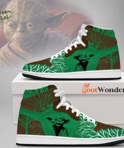 Yoda Star Wars Shoes for Fans – Limited Edition AJ1 Sneakers