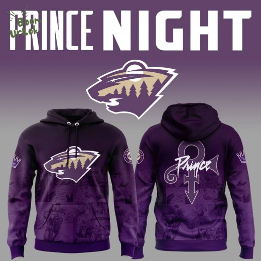 2025 Minnesota Wild x Prince Night Hoodie