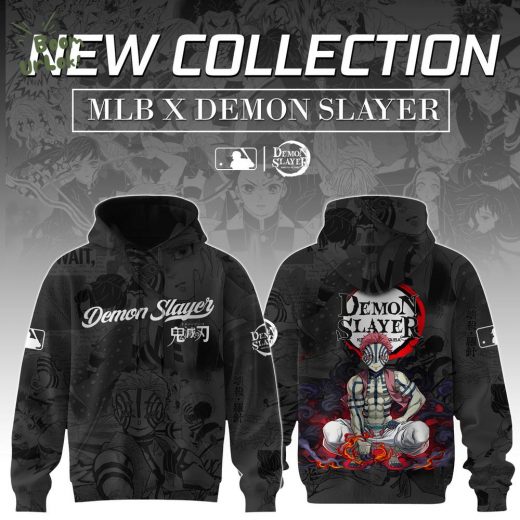 Akaza Demon Slayer x MLB Baseball Hoodie Editions Limited