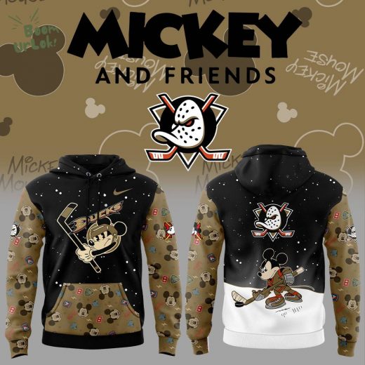 Anaheim Ducks Mickey & Friends Uniform 2025 Hoodie