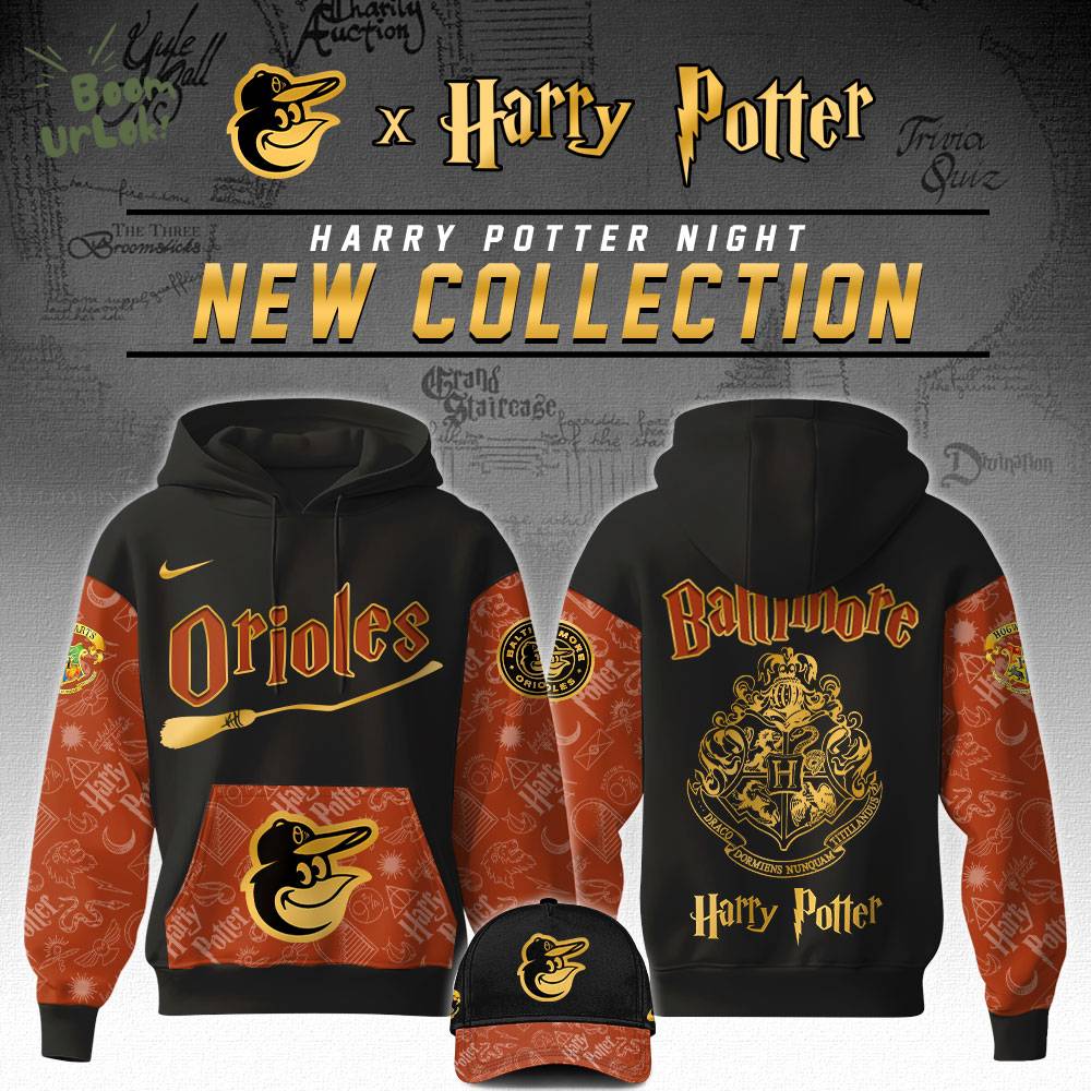 Baltimore Orioles MLB x Harry Potter Night Game Limited Edition Hoodie 2025 Baltimore Orioles MLB x Harry Potter Night Game Limited Edition Hoodie 2025