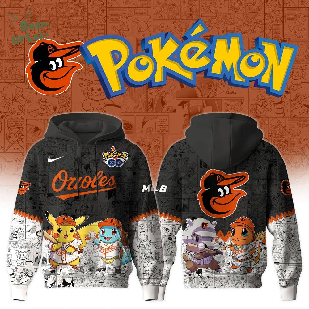 Baltimore Orioles x Pokémon Go Hoodie Editions Limited Baltimore Orioles x Pokémon Go Hoodie Editions Limited