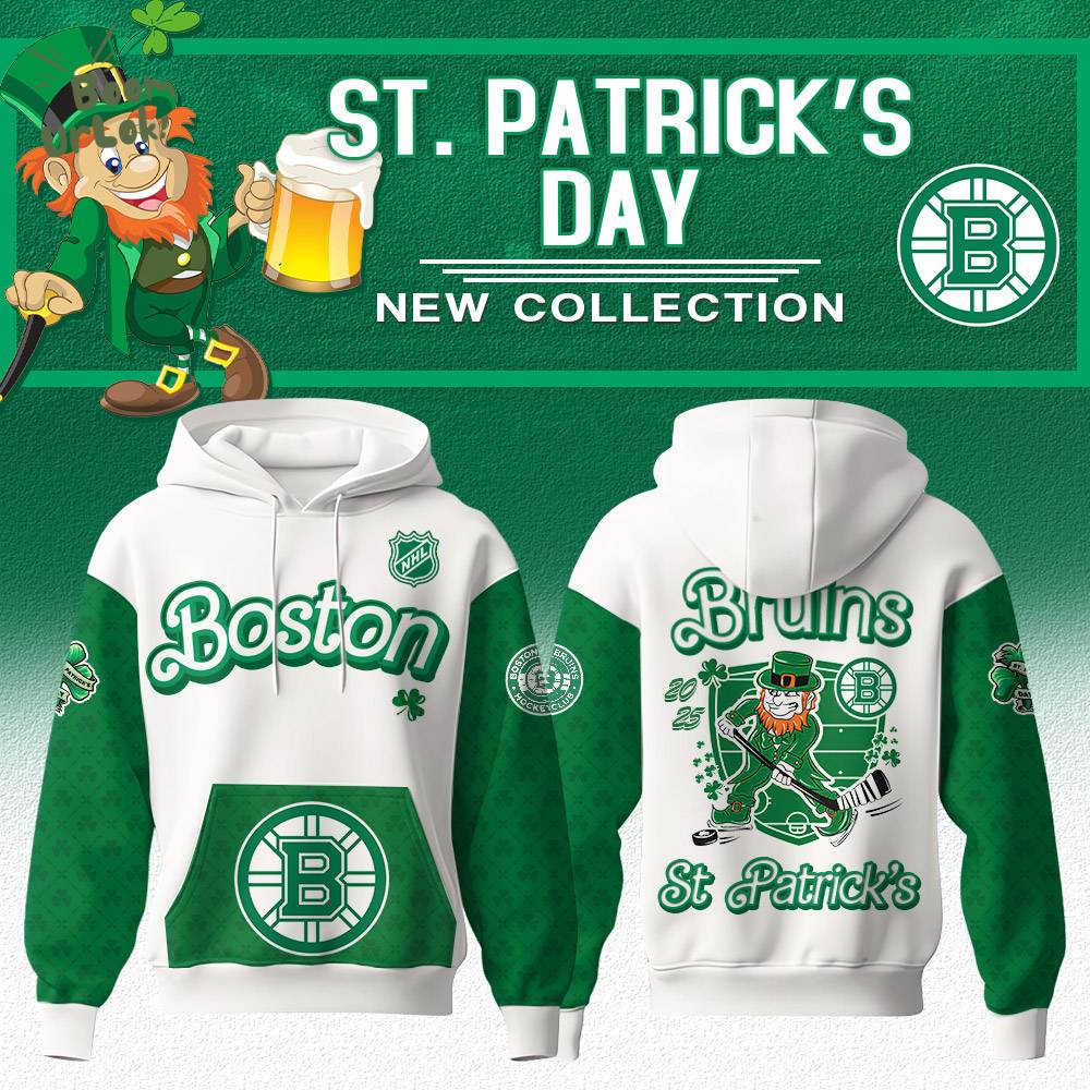 Boston Bruins New Special Edition st Patrick’s Hoodie Boston Bruins New Special Edition st Patrick’s Hoodie