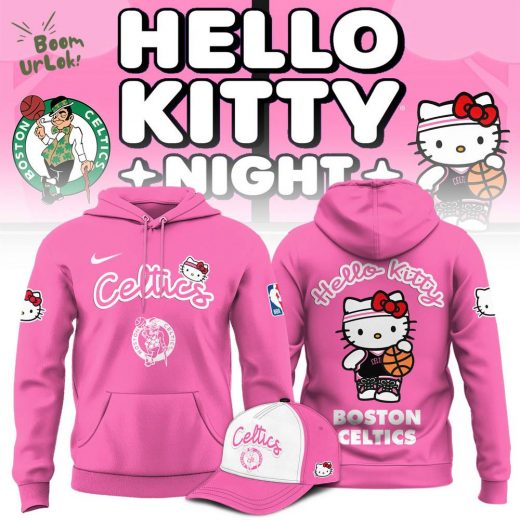 Boston Celtics NBA x Hello Kitty 2025 Hoodie Limited Edition