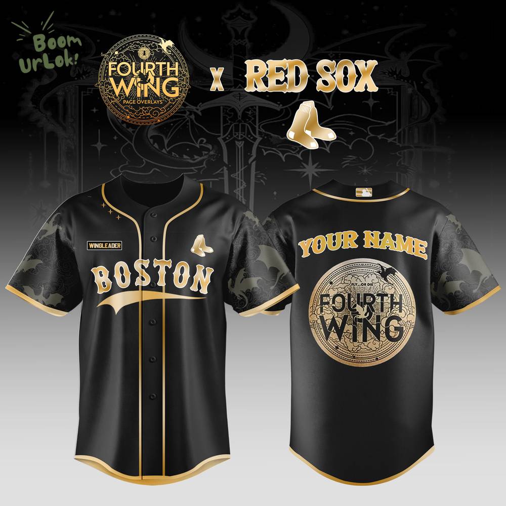 Boston Red Sox x Fourth Wing Limited Edition Baseball Jersey Boston Red Sox x Fourth Wing Limited Edition Baseball Jersey