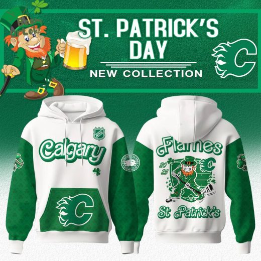 Calgary Flames New Special Edition st Patrick’s Hoodie