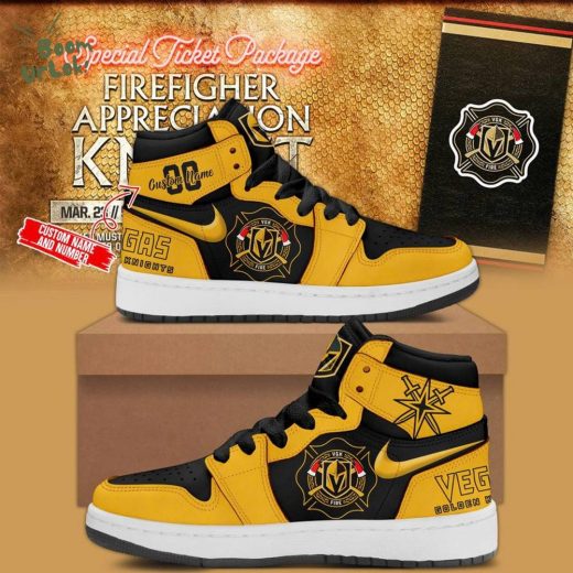 Celebrating the firefighters of the Las Vegas Valley Custom AJ1 Shoes