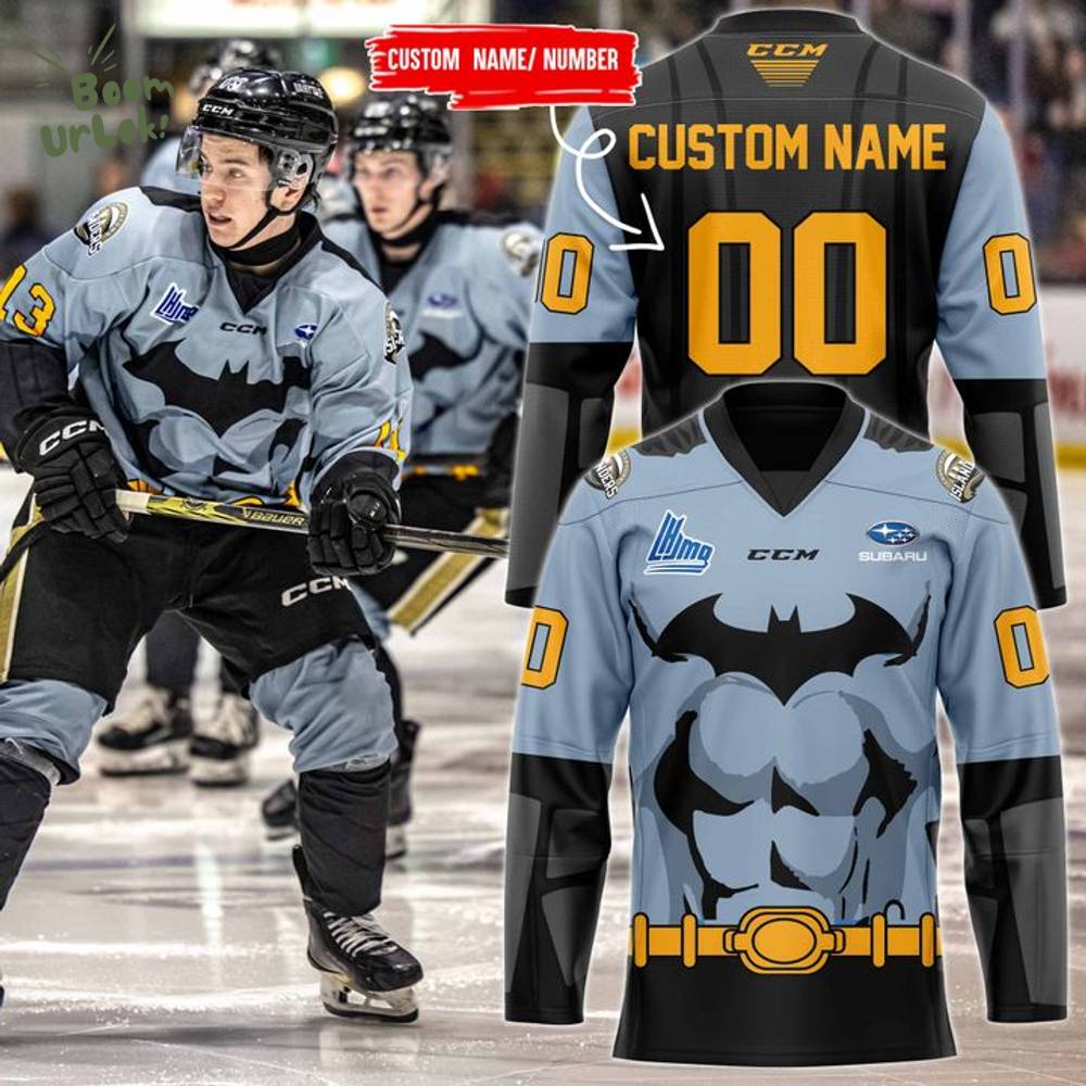 Charlottetown Islanders x 2025 DC Batman Personalized Hockey Jerseys Charlottetown Islanders x 2025 DC Batman Personalized Hockey Jerseys