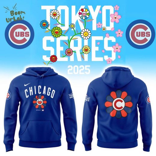 Chicago Cubs Tokyo Series Navy Hoodie 2025 Limited Edition