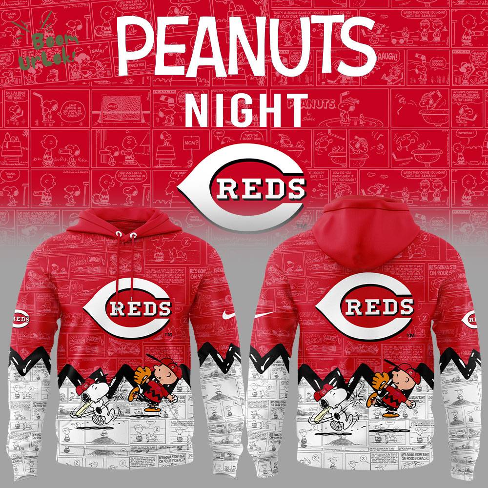 Cincinnati Reds x Peanuts 75th Anniversary Hoodie (Limited Edition) Cincinnati Reds x Peanuts 75th Anniversary Hoodie (Limited Edition)