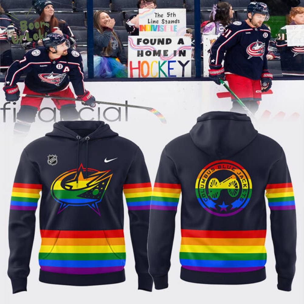 Columbus Blue Jackets Nhl 2025 Limited “Pride 2025” Hoodie Columbus Blue Jackets Nhl 2025 Limited “Pride 2025” Hoodie
