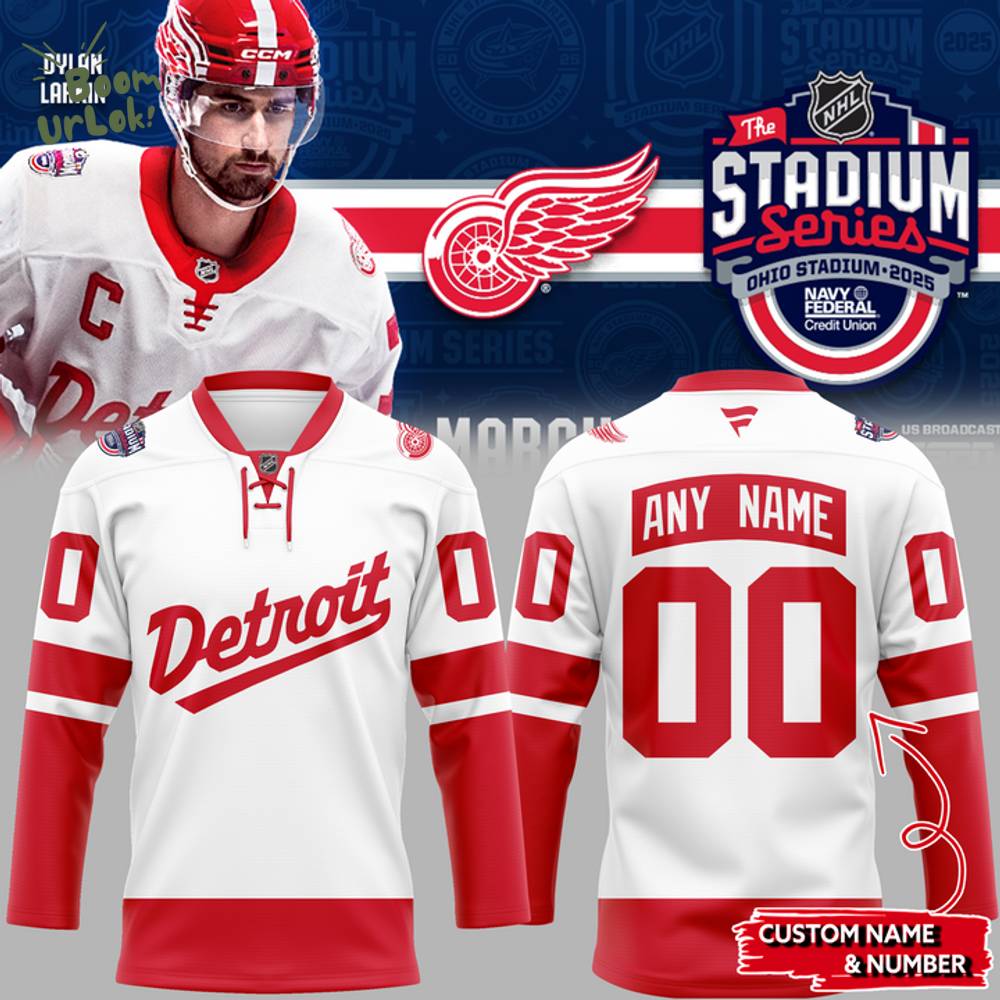 Detroit Red Wings Hockey Jersey Stadium Series 2025 Limited Edition Detroit Red Wings Hockey Jersey Stadium Series 2025 Limited Edition