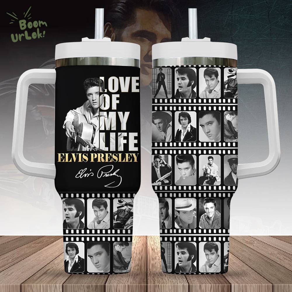 Elvis Presley Love Of My Life 40oz Stanley Tumble Elvis Presley Love Of My Life 40oz Stanley Tumble