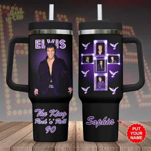 Elvis Presley Rock & Roll Stanley 40oz Tumbler Custom Name Edition