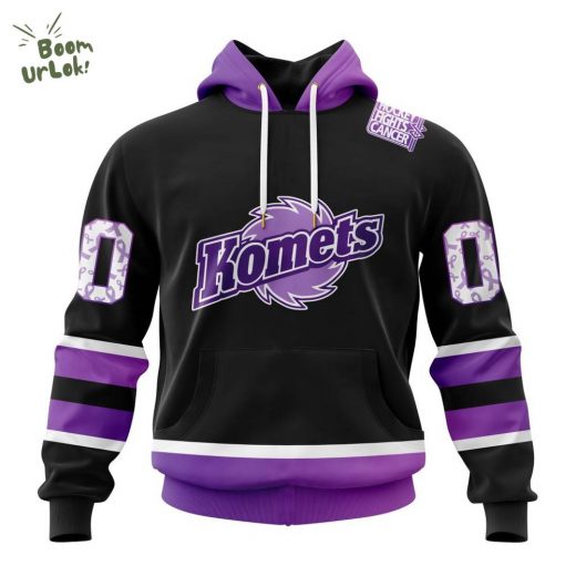 Fort Wayne Komets Cancer Support Special Drop Hoodie 2025