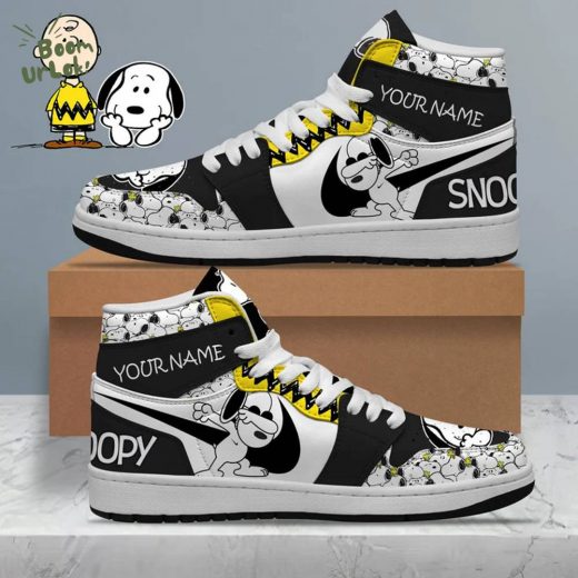 Snoopy Sneaker Custom name AJ1 sneaker