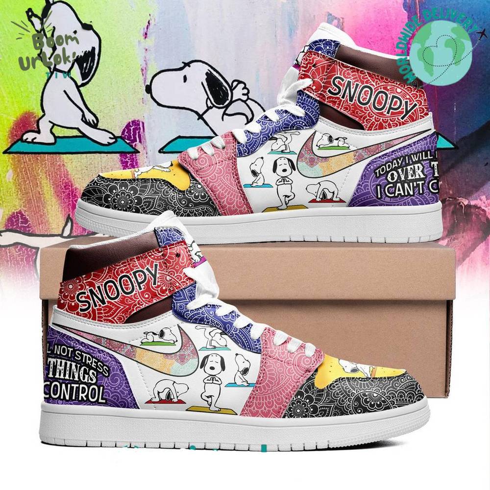 Snoopy Sneaker today i will not stress over the thing can not control Personalized AJ1 Shoes For Men And Women Snoopy Sneaker today i will not stress over the thing can not control Personalized AJ1 Shoes For Men And Women
