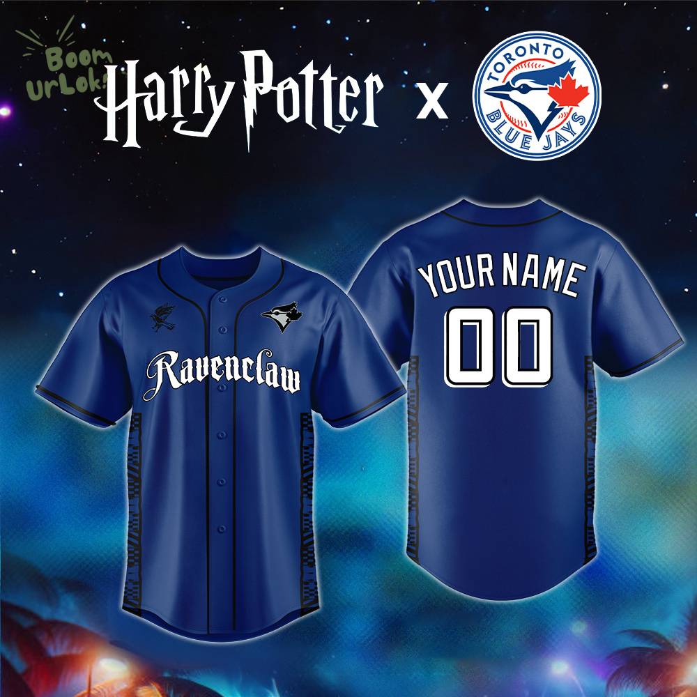Harry Potter x Toronto Blue Jays MLB “Ravenclaw” Personalized Baseball Jersey Harry Potter x Toronto Blue Jays MLB “Ravenclaw” Personalized Baseball Jersey