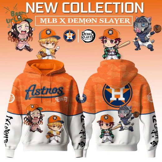 Houston Astros Mlb X Demon Slayer Special Edition Hoodie 2025