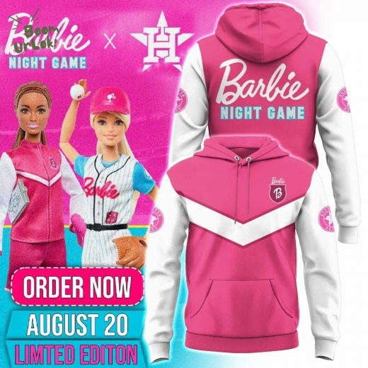 Houston Astros Pink Barbie Night Game Hoodie 2025 Limited Edition