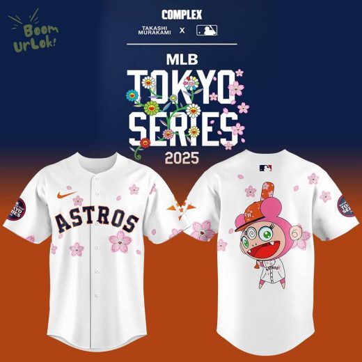 Houston Astros x Takashi Murakami MLB World Tour Tokyo Series Baseball Jersey 2025