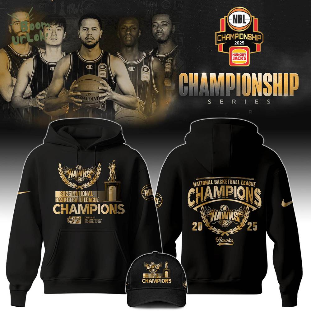 Illawarra Hawks Special Edition National Basketball League Champions Hoodie Illawarra Hawks Special Edition National Basketball League Champions Hoodie