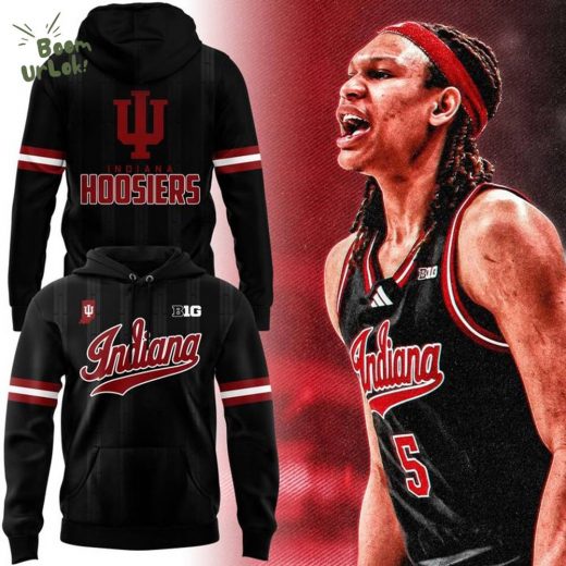 Indiana Basketball Black Uniform Hoodie Special Edition 2025