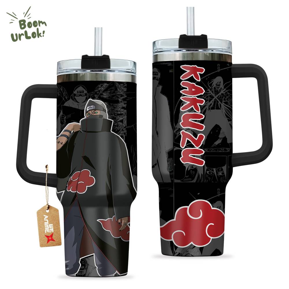 Kakuzu Naruto Anime Custom Stanley Quencher 40oz Tumbler with Handle Kakuzu Naruto Anime Custom Stanley Quencher 40oz Tumbler with Handle