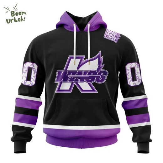 Kalamazoo Wings Cancer Awareness Special Drop Hoodie 2025