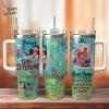 Bad Bunny Custom Stanley Quencher 40oz Stainless Steel Tumbler With Handle Black Version