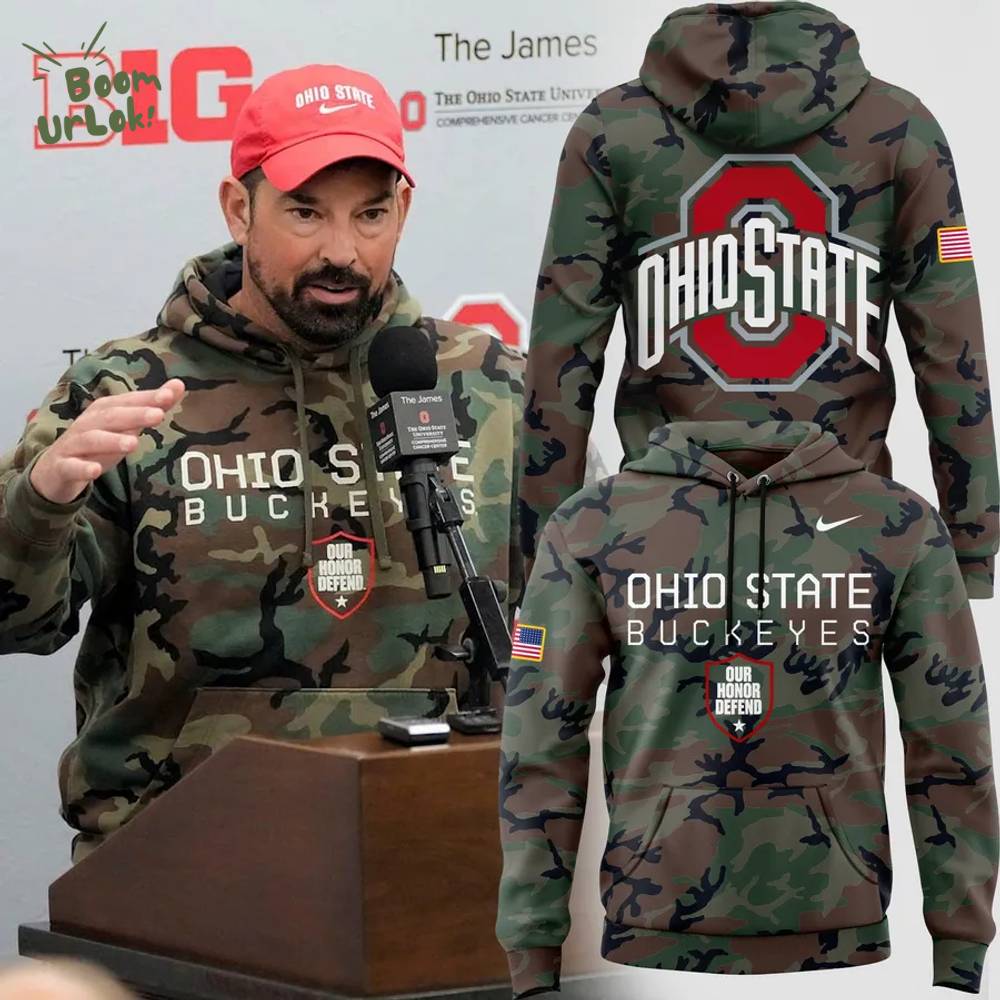 Limited Edition Military Appreciation Ohio State Buckeyes Football Hoodie Limited Edition Military Appreciation Ohio State Buckeyes Football Hoodie