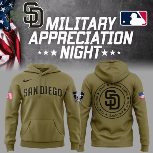Limited Edition San Diego Padres x Military Appreciation Night 2025 Hoodie