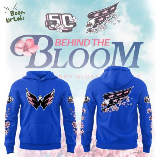 Limited Edition Washington Capitals “Behind The Blossom” Blue Hoodie