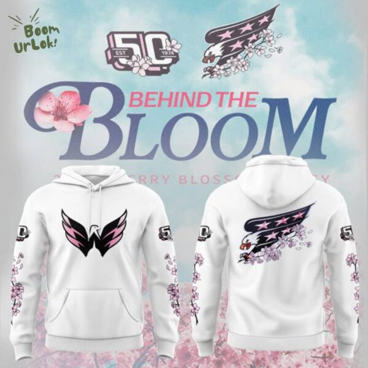 Limited Edition Washington Capitals “Behind The Blossom” White Hoodie