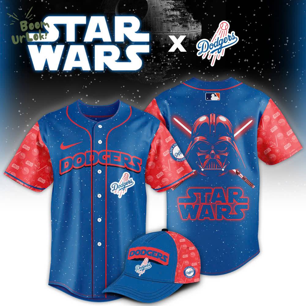 Los Angeles Dodgers Star Wars Baseball Jersey – Darth Vader Los Angeles Dodgers Star Wars Baseball Jersey – Darth Vader