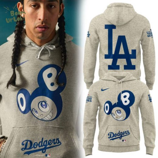 Los Angeles Dodgers Tokyo Series Gray Hoodie 2025 Limited Edition