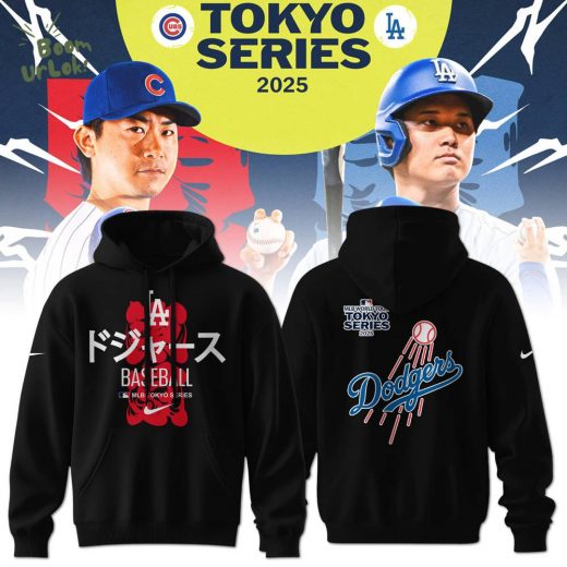 Los Angeles Dodgers Tokyo Series Tour Nike Black Hoodie Limited Edition 2025