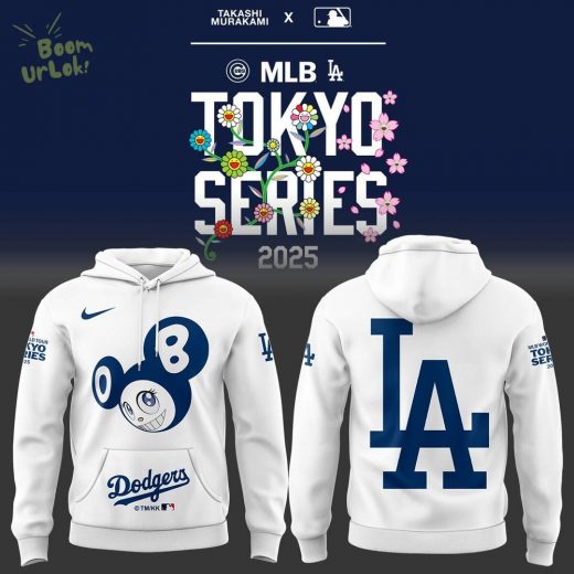 Los Angeles Dodgers Tokyo Series White Hoodie 2025 Limited Edition