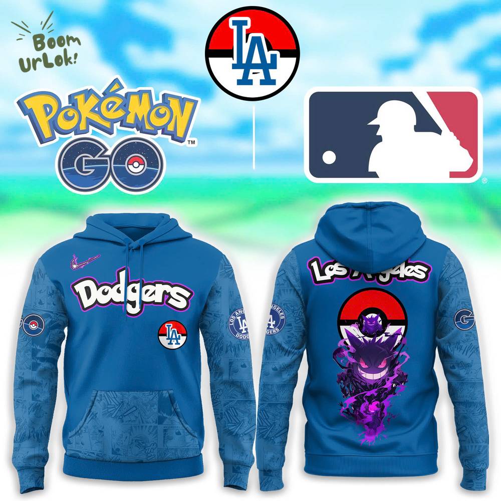Los Angeles Dodgers x Pokemon Go Gengar Hoodie Los Angeles Dodgers x Pokemon Go Gengar Hoodie