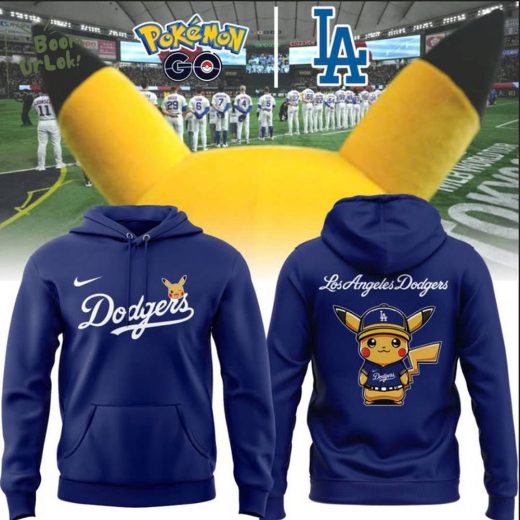 Los Angeles Dodgers x Pokémon Blue Hoodie – Limited Edition