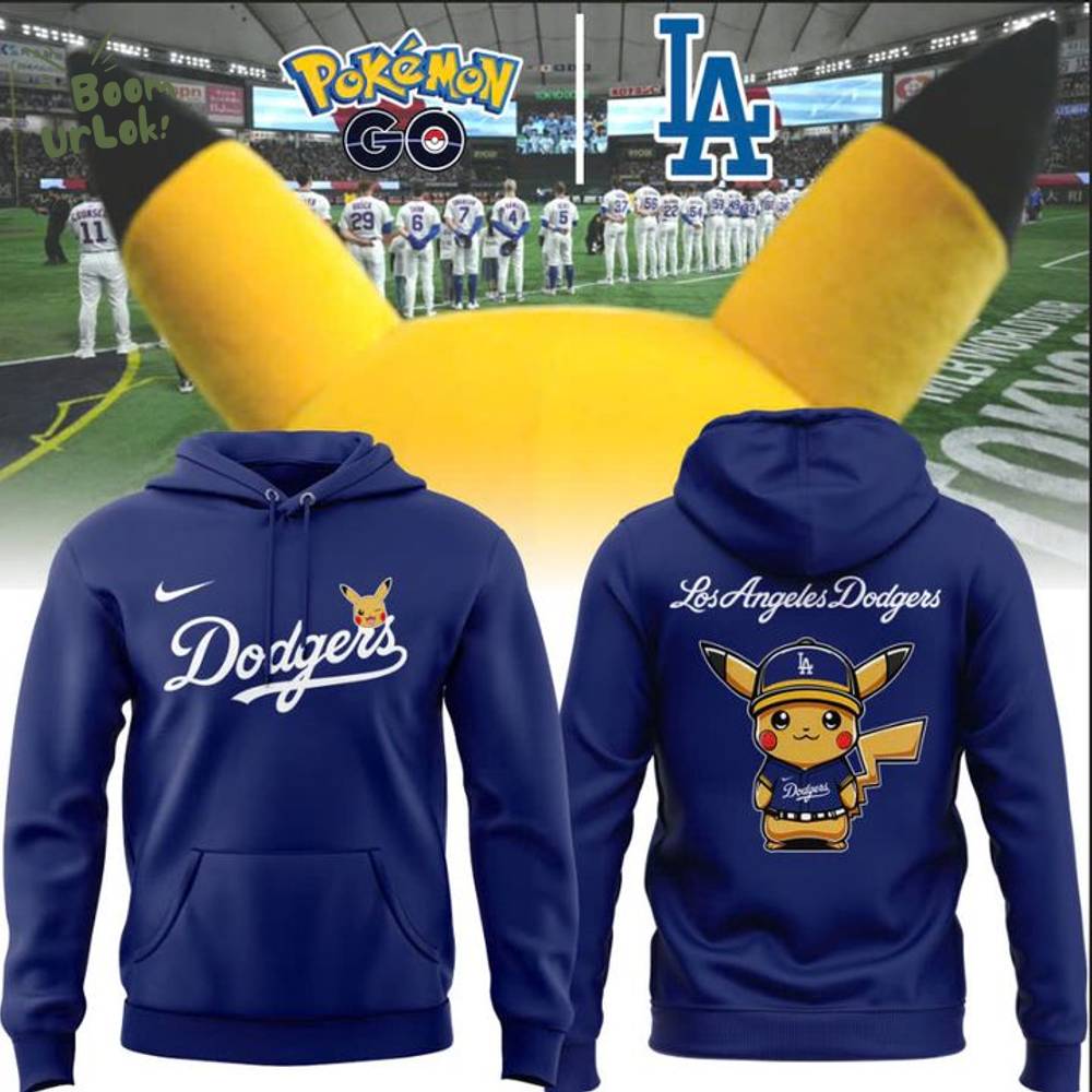 Los Angeles Dodgers x Pokémon Blue Hoodie - Limited Edition Los Angeles Dodgers x Pokémon Blue Hoodie - Limited Edition
