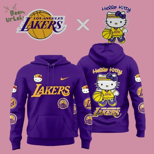 Los Angeles Lakers x Hello Kitty 2024-2025 New Design Hoodie