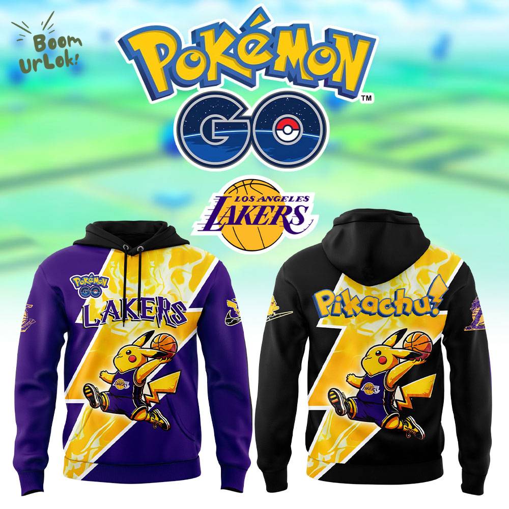 Los Angeles Lakers x Pokémon Pikachu GO Hoodie Los Angeles Lakers x Pokémon Pikachu GO Hoodie