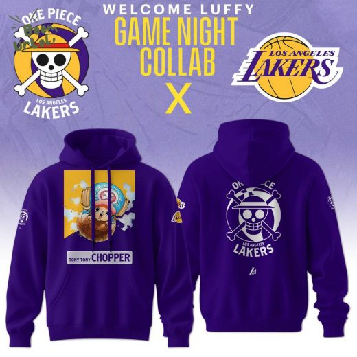 Luffy and the Straw Hat Pirates x Los Angeles Lakers Hoodie