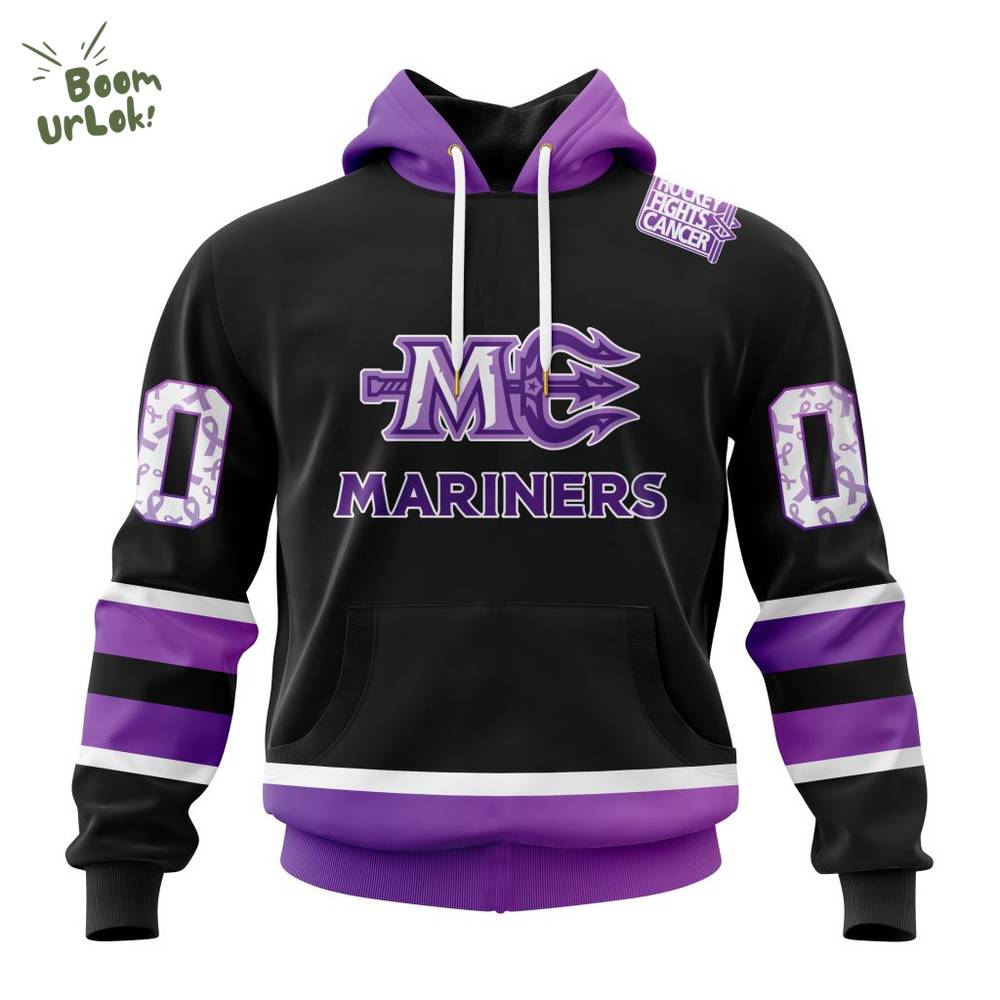 Maine Mariners Hockey Fights Cancer Limited Team Hoodie 2025 Maine Mariners Hockey Fights Cancer Limited Team Hoodie 2025