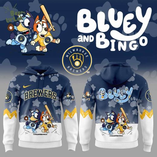 Milwaukee Brewers x Bluey and Bingo Hoodie Limited Edition