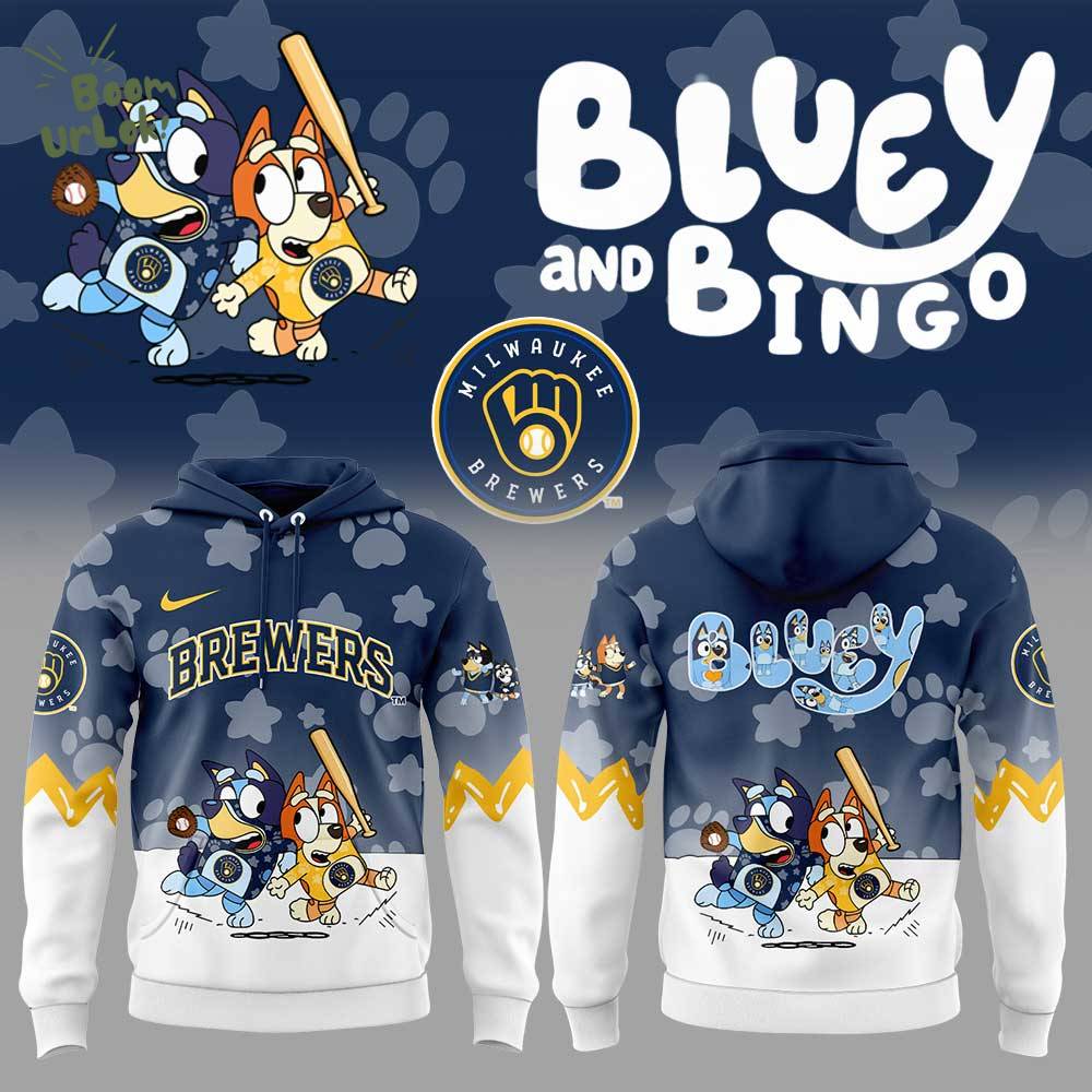 Milwaukee Brewers x Bluey and Bingo Hoodie Limited Edition Milwaukee Brewers x Bluey and Bingo Hoodie Limited Edition