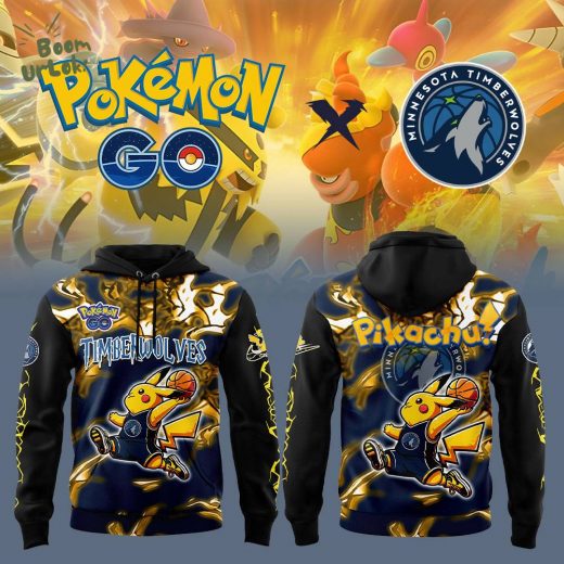 Minnesota Timberwolves x Pokémon Pikachu GO V2 Hoodie