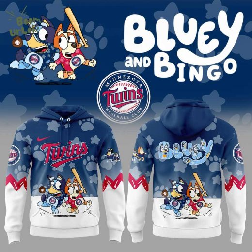 Minnesota Twins x Bluey and Bingo Hoodie Limited Edition 2025