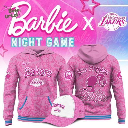 NBA Lakers Barbie Night Game Hoodie – Stylish Pink Fan Gear